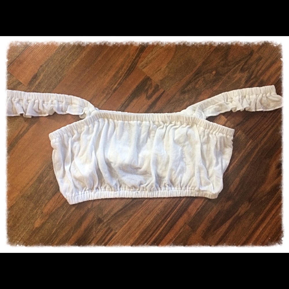 White Cotton Crop Top ✨